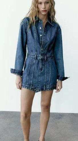 ZARA NWT  DENIM TRF DRESS