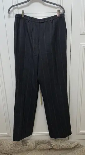 Pendleton Women's Gray Pinstripe Wool-Blend Dress Pants Size 6