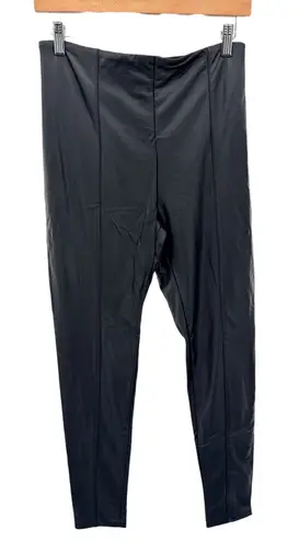 Lysse NWT Faux Leather Leggings Black L High Rise Pull On Slimming Moto Chic
