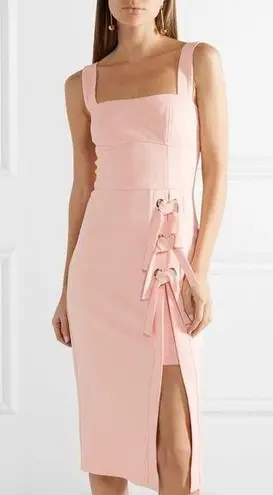 Rebecca Vallance NEW NWOT Celestina Tie Midi Dress In Light Pink