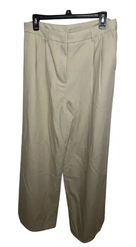 XL Khaki Dress Pants Commense Wide Leg Career Business Casual Tan