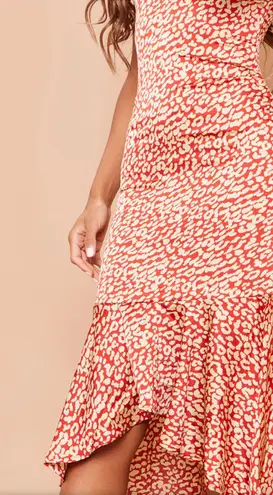 Pretty Little Thing Leopard Print Midi Dress