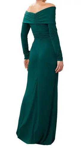 Zac Posen Off Shoulder Wrapped Around Gown in Green, Size US 6