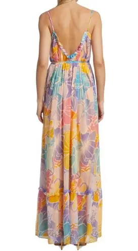Ramy Brook Ivy Printed Silk Tiered Maxi Dress, Palav, Size XS New w/Tag $585