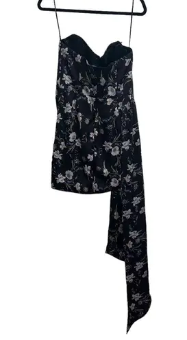 Katie May NEW NWT Chasing Dawn Strapless Dress In Midnight Floral Print