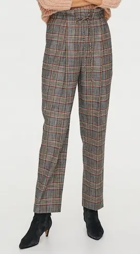 Wilfred ARITZIA Paperbag Plaid Pants Womens XS Academia Twee Eclectic Grandpa