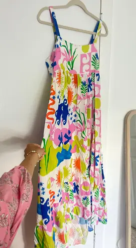 Paper Heart Rainbow Maxi Dress