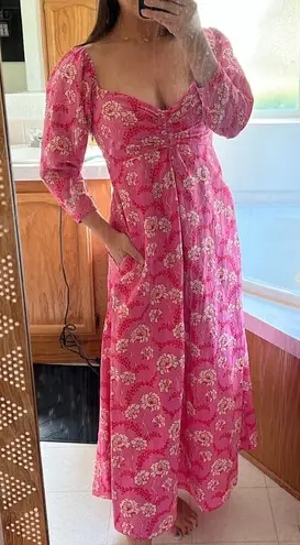 ALC Frank A.L.C. Calley Maxi Dress in Pink Floral