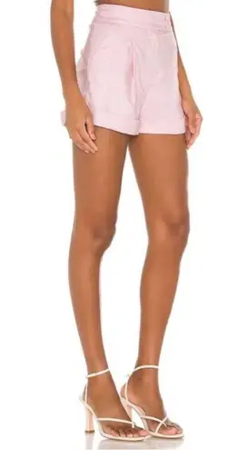 Camila Coelho Pedrina high rise shorts in pink lemonade size S small NWOT