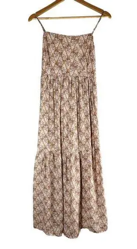 By The River Boho Cottagecore Sleeveless Midi Dress Size Large