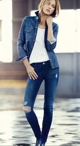 DL 1961 Amanda Skinny Distressed Seville J…