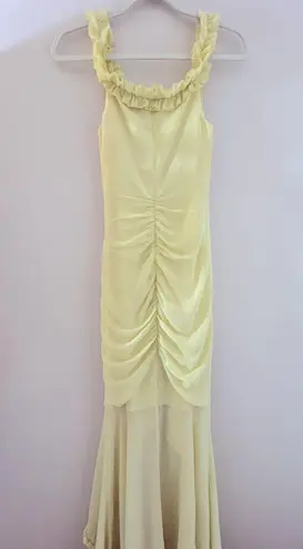Majorelle Chandra Gown in Butter Yellow Size XS