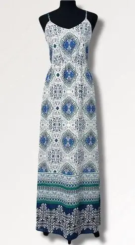 Skies Are Blue Lyna Spaghetti Strap Maxi Dress Size XS Women’s Paisley Floral