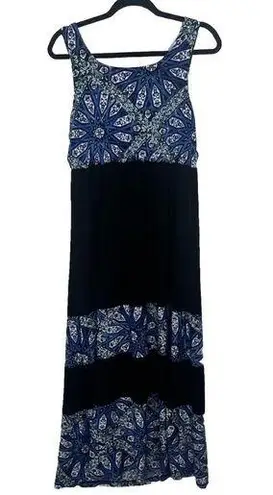 One World Women’s Stretchy Sleeveless Abstract Maxi Dress Size PM