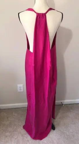 Moulinette Soeurs Chania Dress Size 6 Silk Berry Pink Grecian FLAWED NEW TAGS