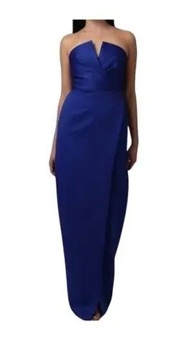 Jay Godfrey NWT Darcy Strapless Gown in Cobalt Size 14 Blue