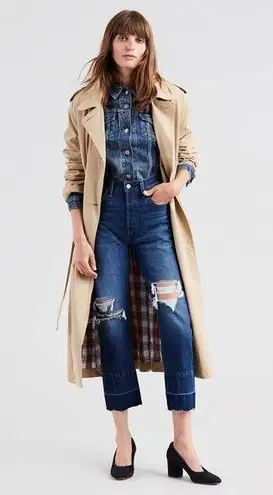 Levi's Levi’s Premium Women’s 501 Original Cropped Distressed Jeans | Bottom Line | 26