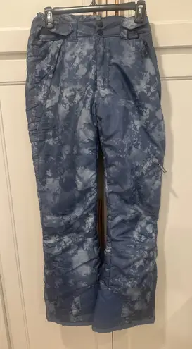Womens Blue tie dye Ski Snowboard Pants Water Resistant Insulated winter
small