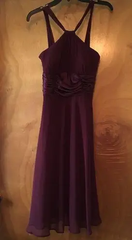 Connected Apparel NWT Plum Semiformal Chiffon Midi Length