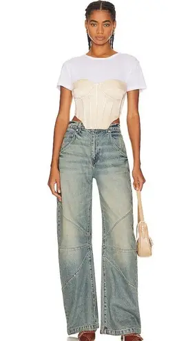 Bardot NWT Eva Bustier in Champagne