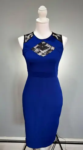 Bailey blue CLEARANCE! Lace Front Bodycon/Sheath Dress Size L EUC