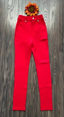 Unique Vintage NWT Red Cigarette Kitty Pants | X-SMALL |