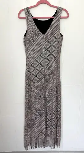 Harlow Dresses Vintage Maxi Dress Beige Boho Chic Fairy Whimsy Goth Size 10 Tan