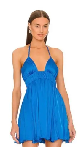 Michael Costello Zayla Mini Dress Cobalt Blue