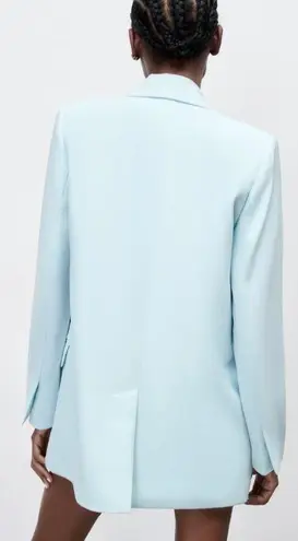 ZARA Sky Blue Flowy Blazer