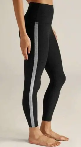 Beyond Yoga SPACEDYE SHINE ON HIGH WAIST DARKEST NIGHT BLACK MIDI LEGGINGS M