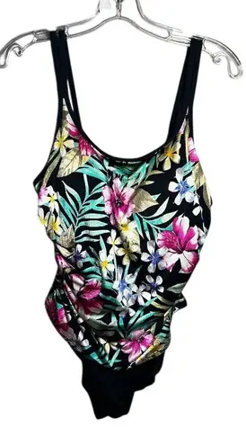 MiracleSuit Women's Floral One Piece Swimsuit Plus Size 16 Multicolor - Image 1