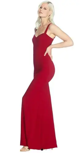 Dress the Population  Women's Red Estella Garnet Bodycon Gown Size Small