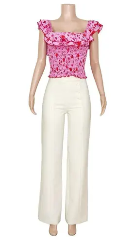 Likely Athena Floral Top, Red/Pink, XL