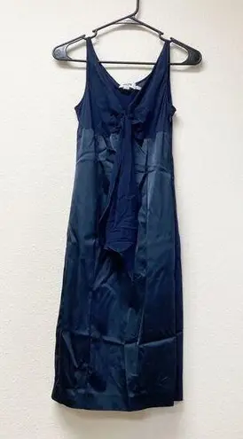 Moschino Silk Navy Blue Dress 6