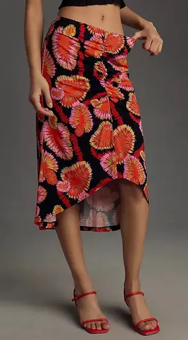 Farm Rio x Anthropologie Draped Slip Midi Skirt Size Small Gently Used Boho