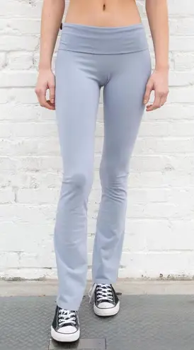 Brandy Melville Priscilla Light Blue Gray Slightly Flared Yoga Pants XS/S