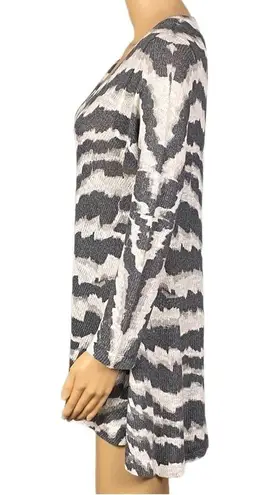 NALLY & MILLIE grey/taupe/cream, abstract striped, high