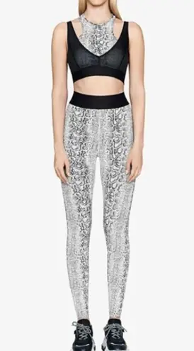 ONA by Yoon Chung Leggings White Black Snake Print Women's Size Small NWT