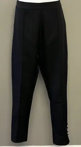 Pretty Little Thing  Black Silky Side Zip Pants- Size 6 - Image 1