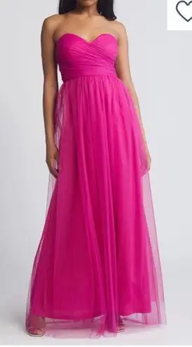 Chelsea28 NWT Elegant Pink Tulle Evening Gown XXS