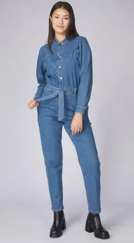 Object Objmanya Denim Blue Jumpsuit Size XS