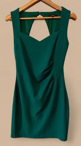 Marciano Chic Emerald Green Sheath Dress with Cutout Back Guess Size 8