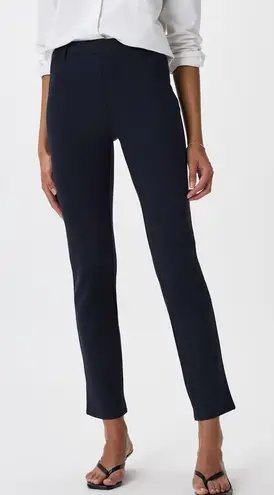Quince Ultra-Stretch Ponte Straight Leg Pants Navy Blue Medium