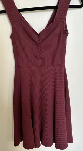 Abercrombie & Fitch Maroon Keyhole Dress