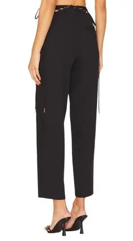 Camila Coelho Emmy Lace Up Pants in Black XSmall New Womens Ankle Trousers