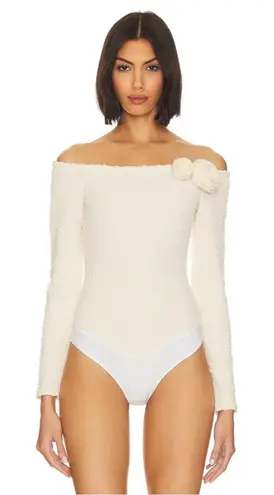 LPA Romola Bodysuit in Cannoli Cream, XL