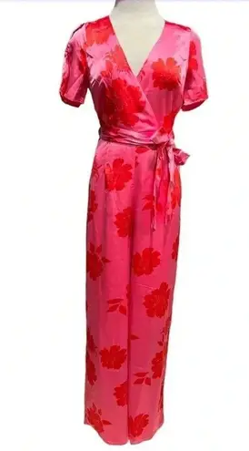 Lulus Sleek Desires Pink Floral Satin Split Sleeve
Wide