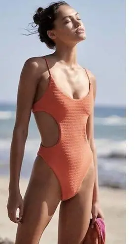 Free People  Mello The Label Cut Out One-Piece Swimsuit Size Medium NWOT $180