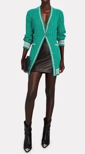 Saylor Marisole Dress Emerald Green Cardigan / Mini Dress