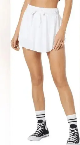 Free People  Movement Bright White On Point Tennis Shorts Skort Size Large NWOT